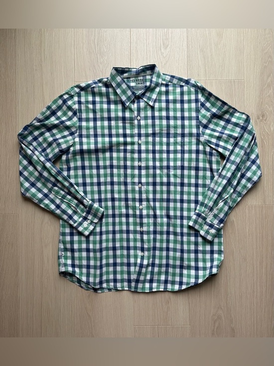 Old Navy Other - Old Navy Buffalo Plaid Button Up Shirt Men’s XL Green Classic Casual